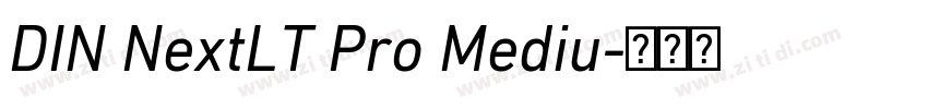 DIN NextLT Pro Mediu字体转换